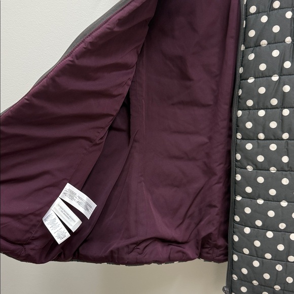 LOFT Ann Taylor Polka Dot Puffer Vest Women’s Sz Large! - Picture 3 of 6